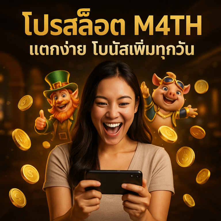 โปรสล็อต M4TH แตกง่าย โบนัสเพิ่มทุกวัน