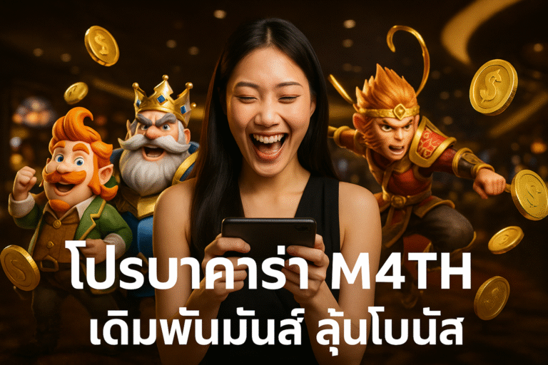 โปรบาคาร่า M4TH เดิมพันมันส์ ลุ้นโบนัส