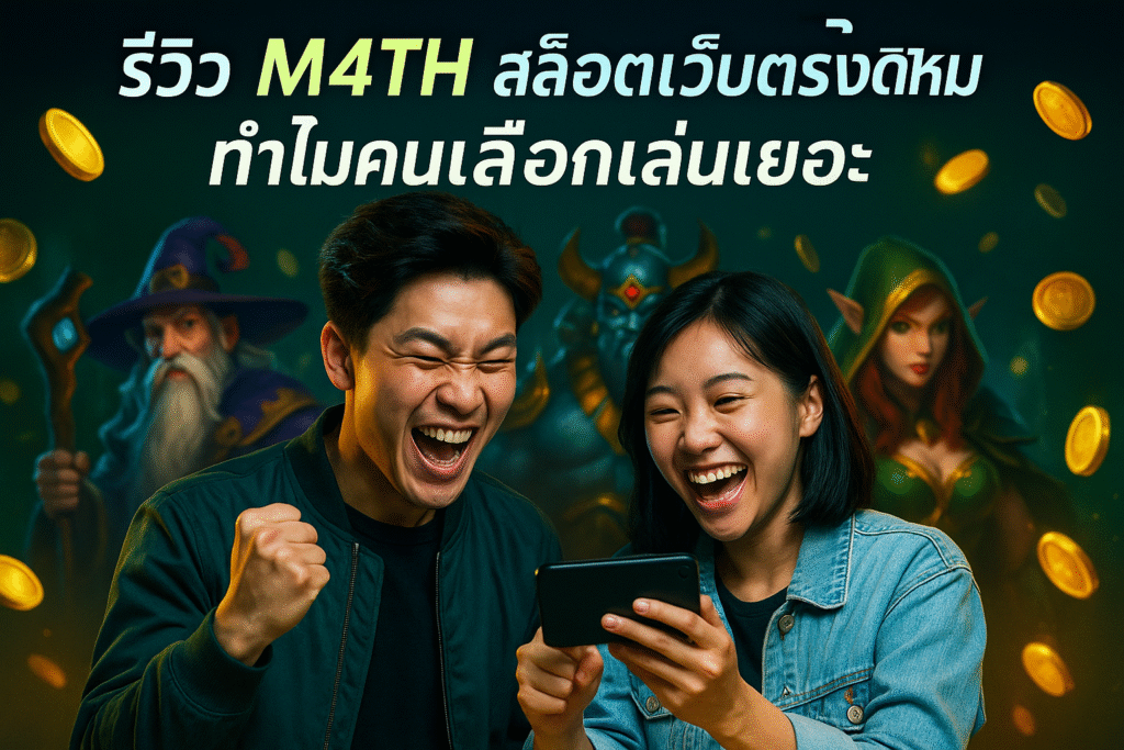 รีวิว M4TH สล็อตเว็บตรงดีไหม ทำไมคนเลือกเล่นเยอะ